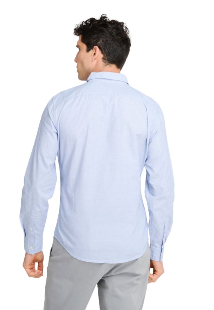 Camisa Hombre Casual Slim Fit Celeste A4253-0001-2