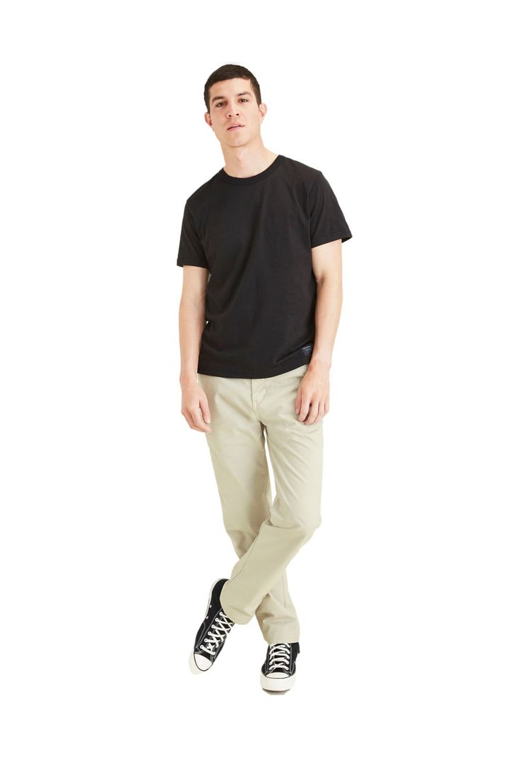 Polera Hombre Original Tee Slim Fit Negra A0856-0003-2