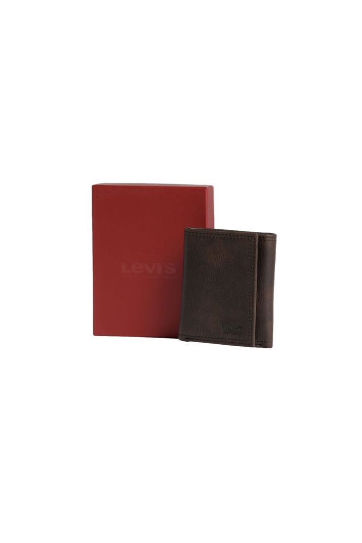 Billetera Hombre Trifold ID Café Levis 87524-0023-0