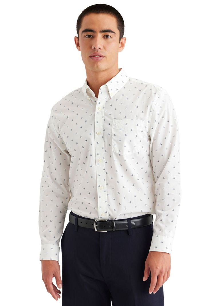Camisa Hombre Stain Defender Classic Fit Blanco A4252-0045-0