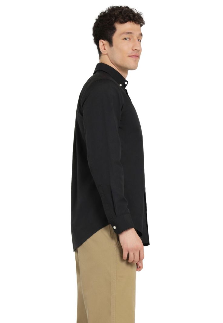 Camisa Hombre Woven Refine Regular Fit Negro 52798-1173-1