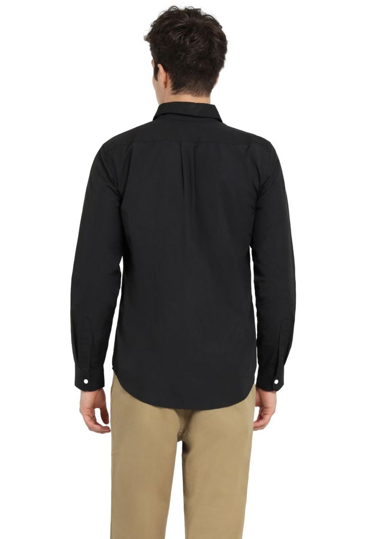 Camisa Hombre Woven Refine Regular Fit Negro 52798-1173-2