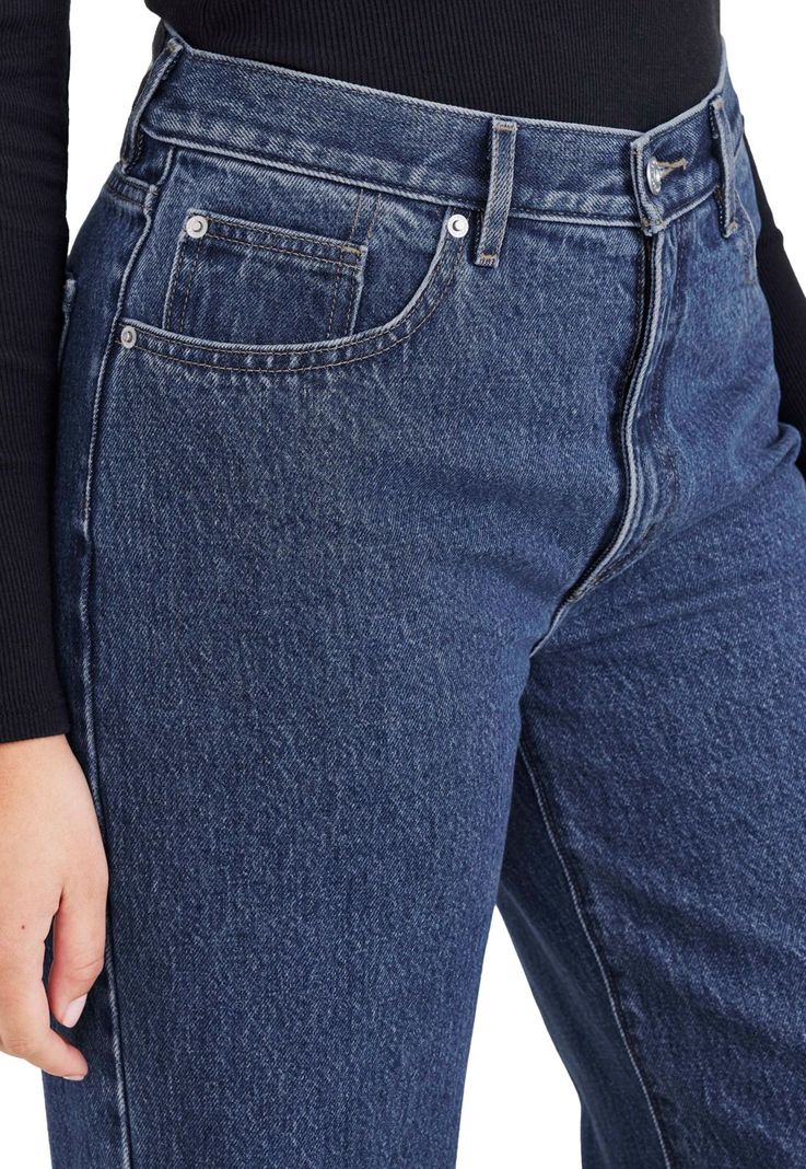 Jeans Mujer Mid-Rise Relaxed Fit Azul A6472-0001-3