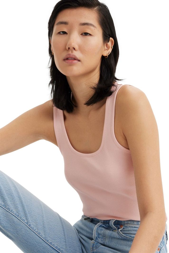 Polera Mujer Rib Tank Rosado Levis A5906-0017-2