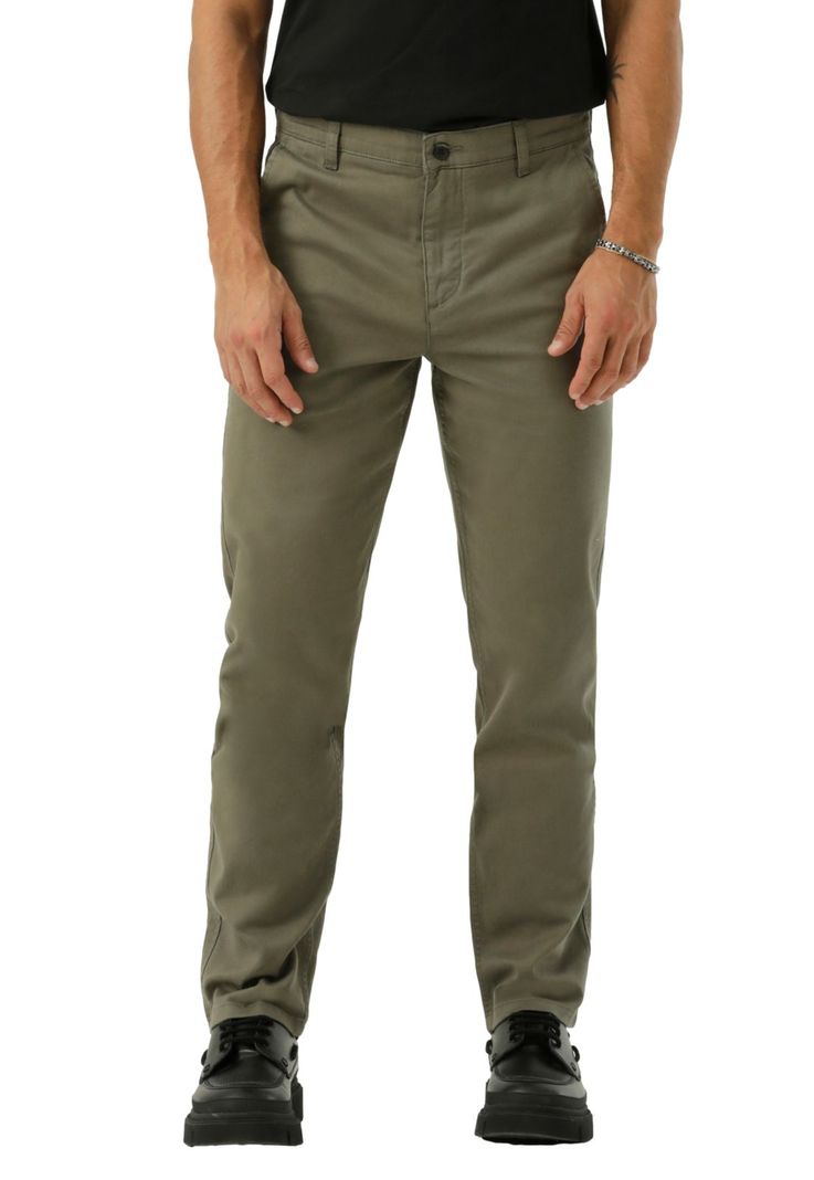 Pantalón Hombre Casual Chino Slim Straight Fit Verde A2784-0092-0
