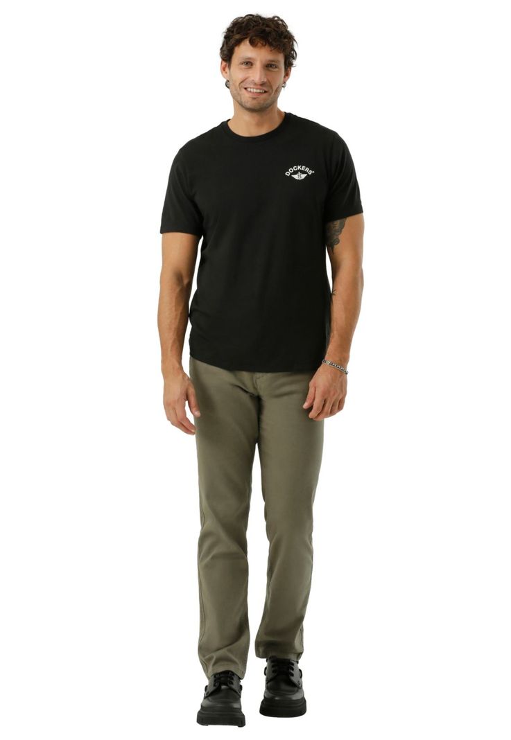 Pantalón Hombre Casual Chino Slim Straight Fit Verde A2784-0092-3