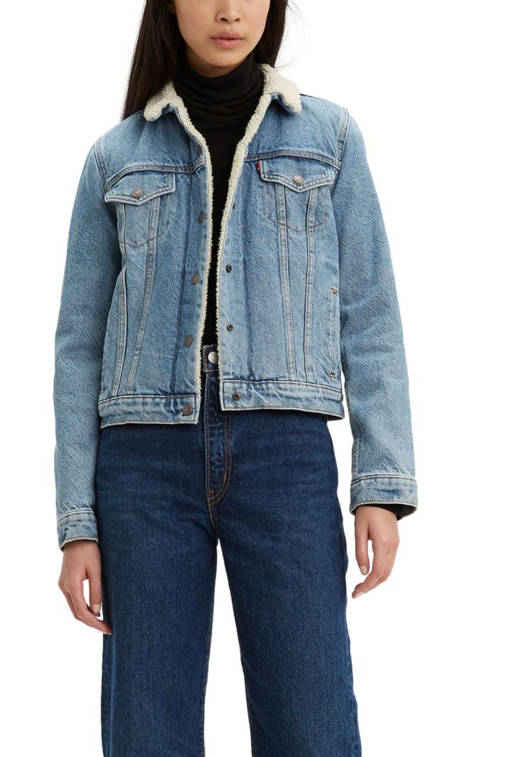 Chaqueta Mujer Regular Fit Sherpa Azul Levis 36136-0000-0