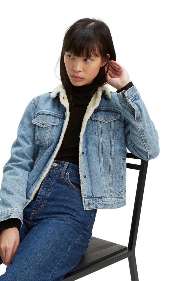 Chaqueta Mujer Regular Fit Sherpa Azul Levis 36136-0000-2