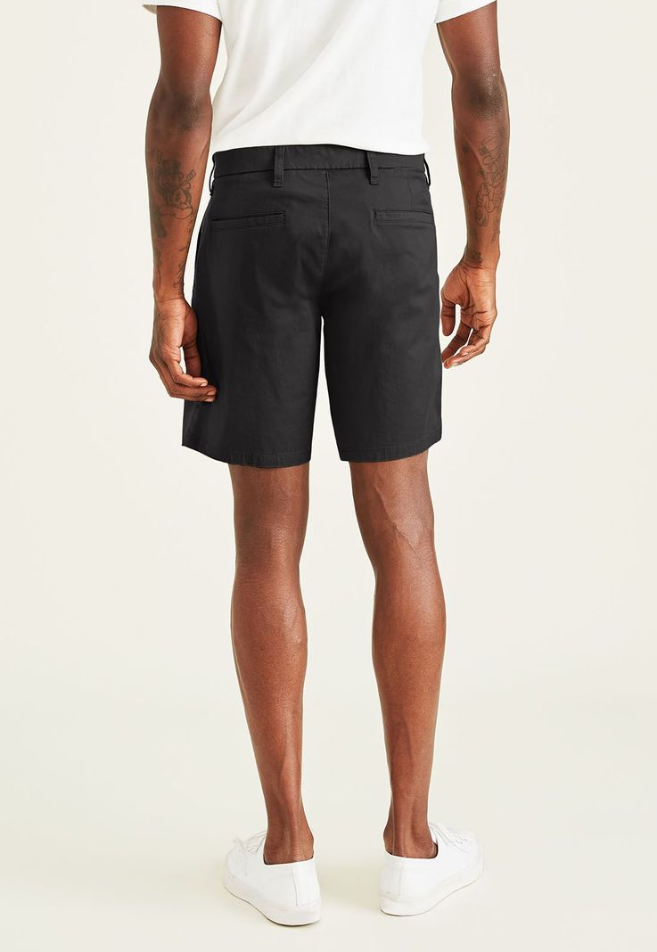 Short Ultimate Solid Straight Fit Negro Dockers-2