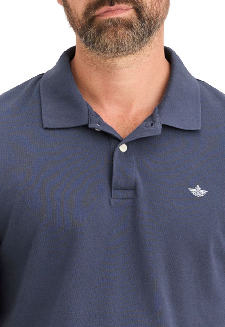 Polera Hombre Polo Pique Slim Fit Azul A1159-0115-1