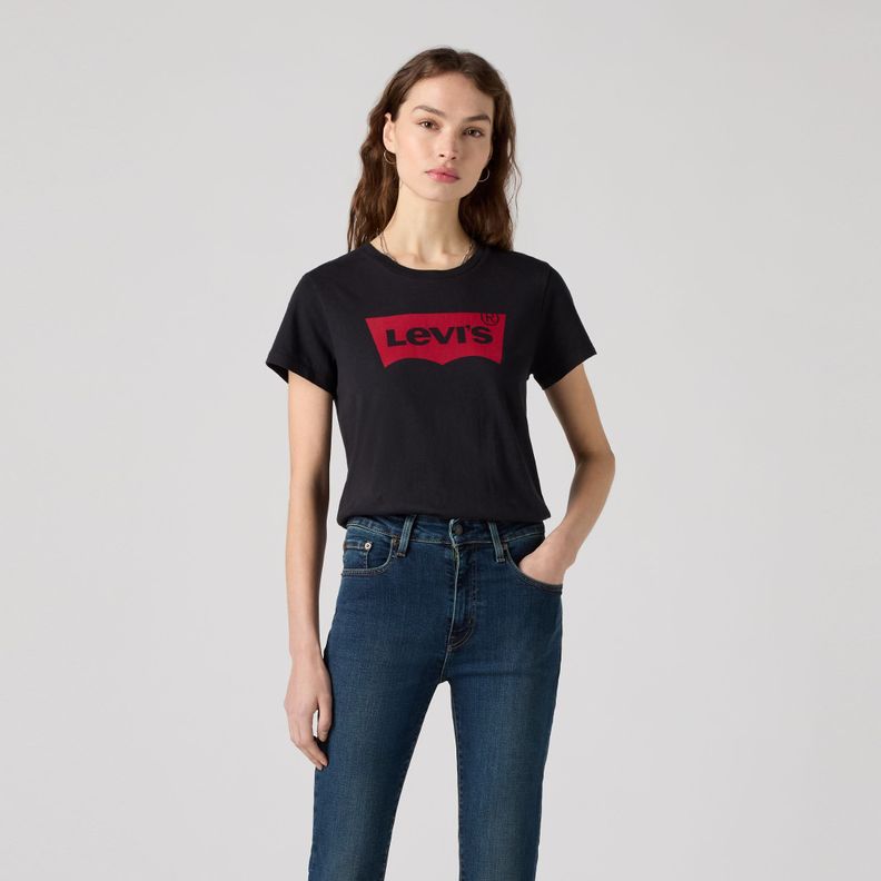 Polera Mujer Regular Fit Lisa Negro Levis 17369-0466
