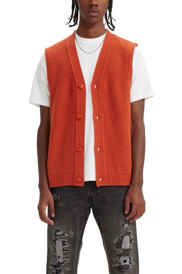 Chaleco Hombre Rincon Button Down Vest Rojo Levis A4325-0001-0