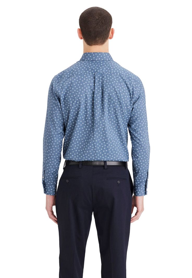 Camisa Hombre Sig Stain Defender Classic Fit Bluefin A4252-0053-2