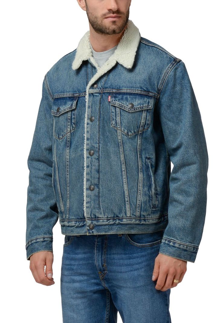 Chaqueta Hombre Sherpa Trucker Azul Levis 16365-0128-0