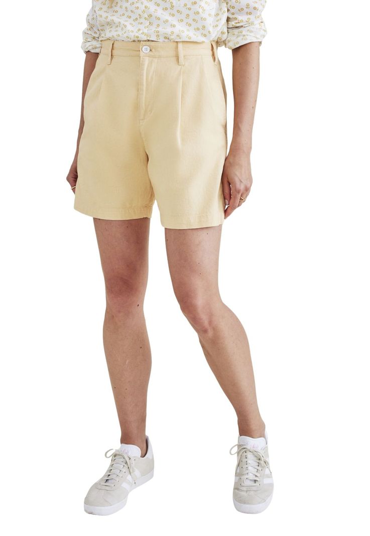 Short Mujer Original Khaki Pleated Amarillo A1764-0010-0