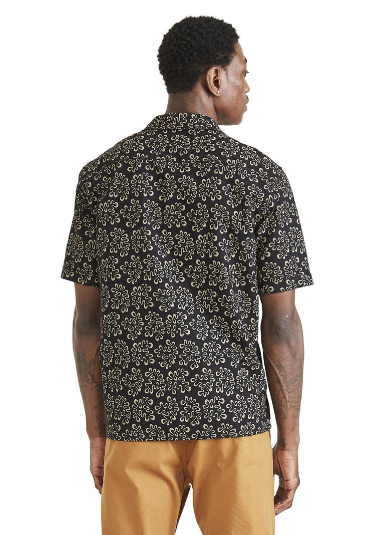 Camisa Hombre Seasonal Camp Collar Regular Fit Negro-1