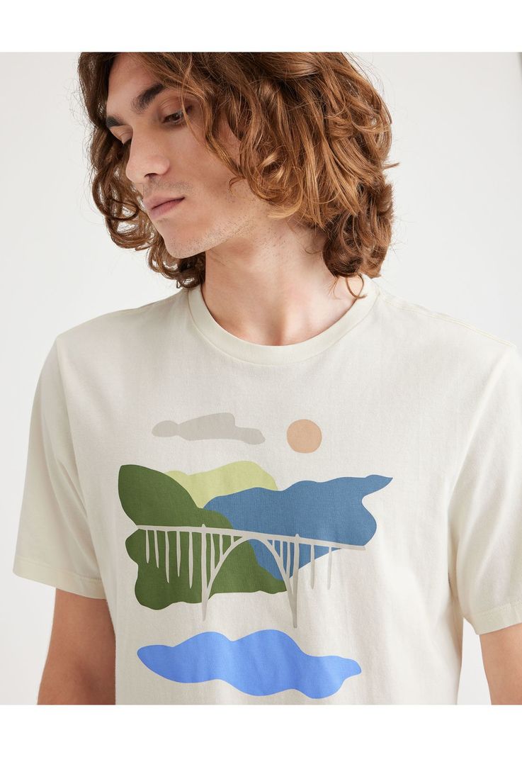 Polera Hombre Graphic Tee Slim Fit Blanco A1103-0245-2