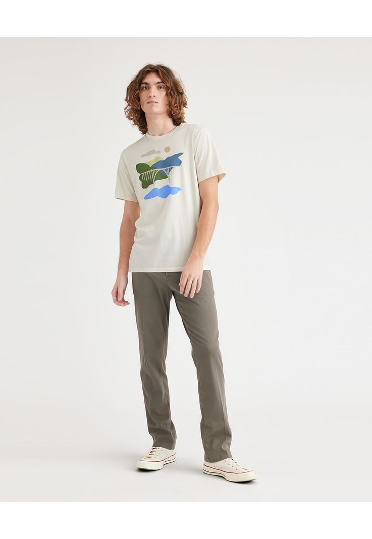 Polera Hombre Graphic Tee Slim Fit Blanco A1103-0245-3