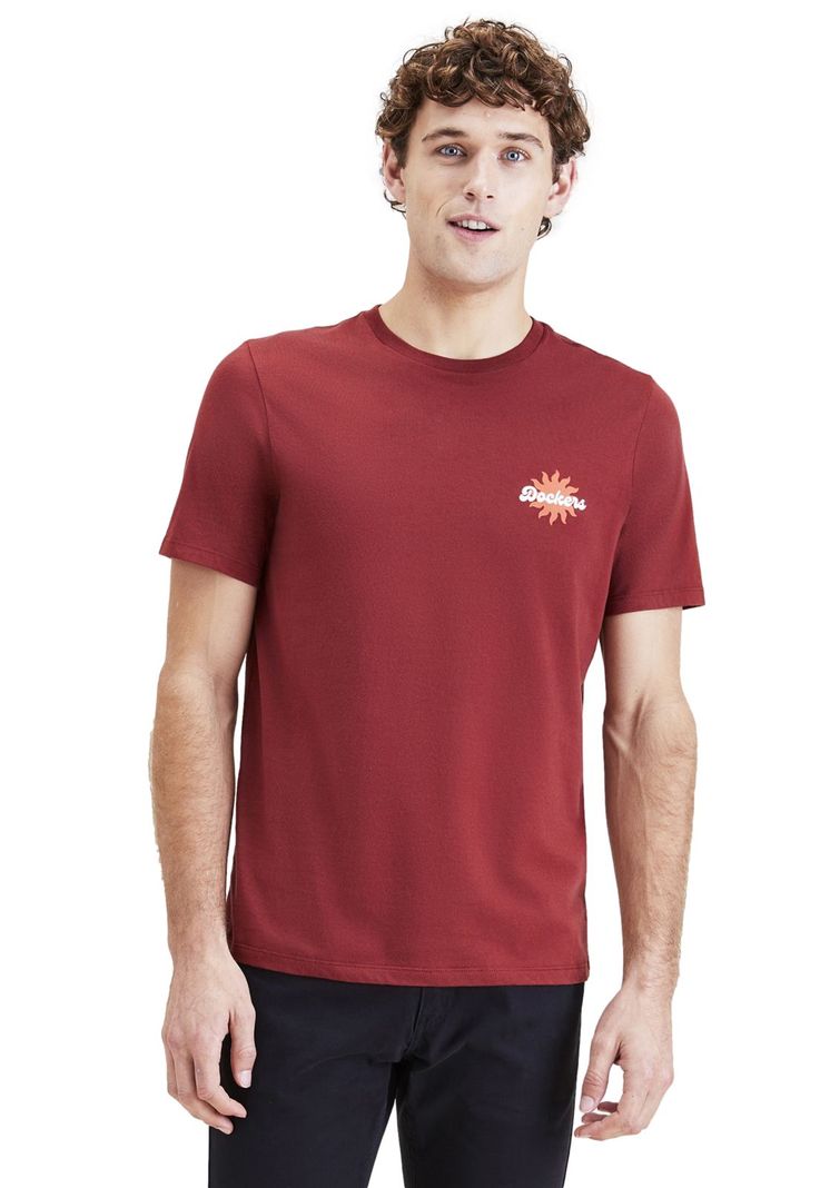 Polera Hombre Graphic Tee Slim Fit Rojo-0