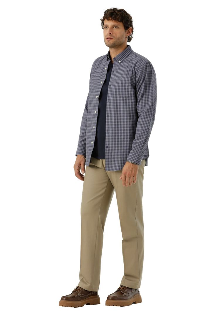 Camisa Hombre Woven Refine Classic Fit Azul Cuadros 52798-1225-3
