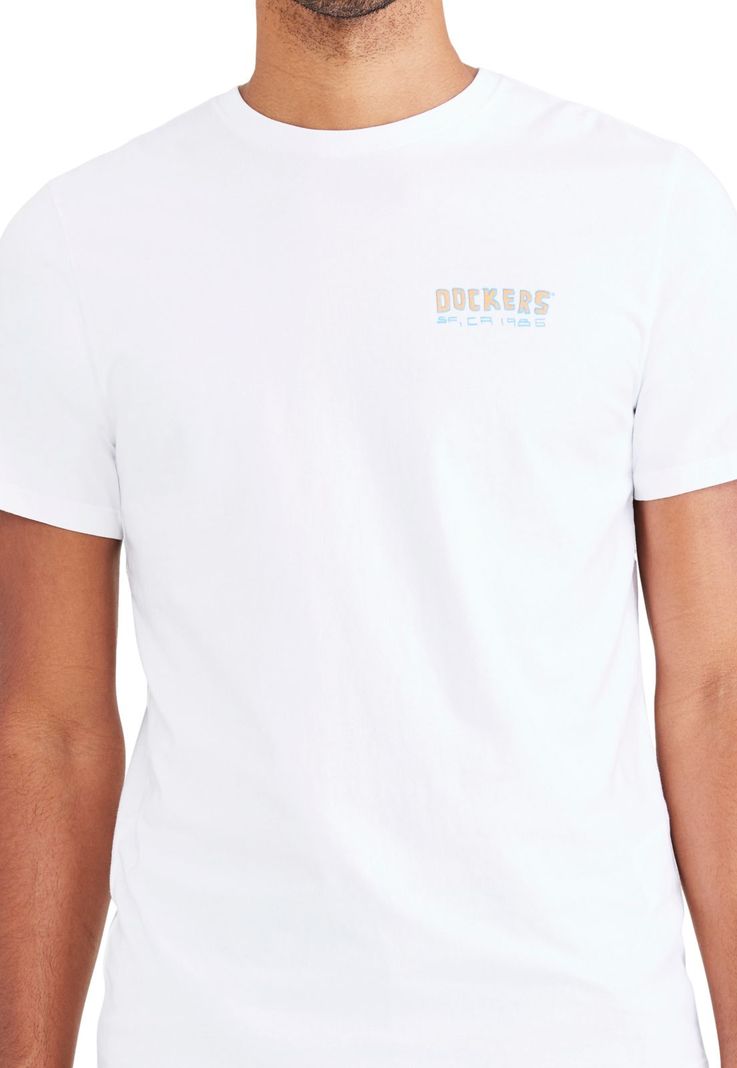Polera Hombre Graphic Tee Slim Fit Blanco Dockers A1103-0215-1