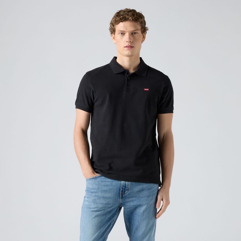 Polera Hombre Regular Fit Lisa con Logo Negro Levis 35883-0007