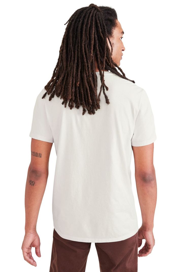 Polera Hombre Graphic Tee Slim Fit Blanca Logo-1