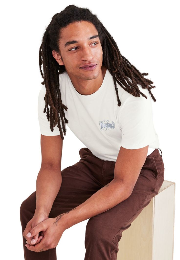 Polera Hombre Graphic Tee Slim Fit Blanca Logo-3