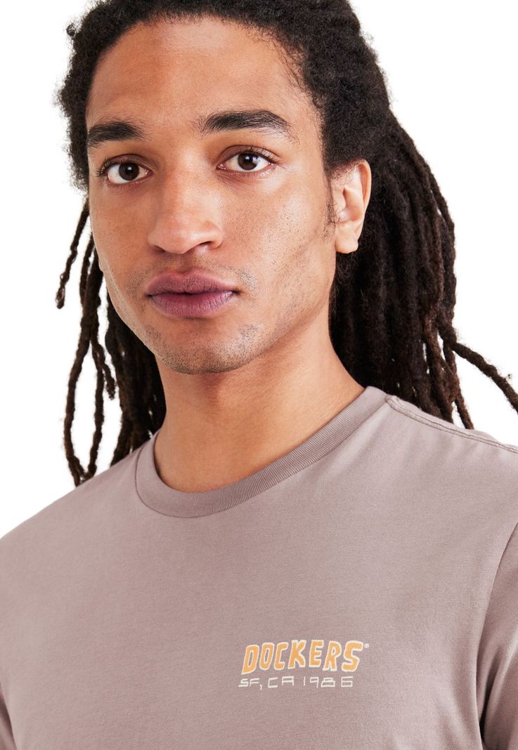 Polera Hombre Graphic Tee Slim Fit Café-2