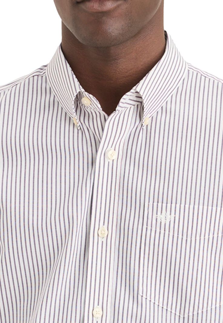Camisa Hombre Stain Defender Classic Fit Azul Rayas-1
