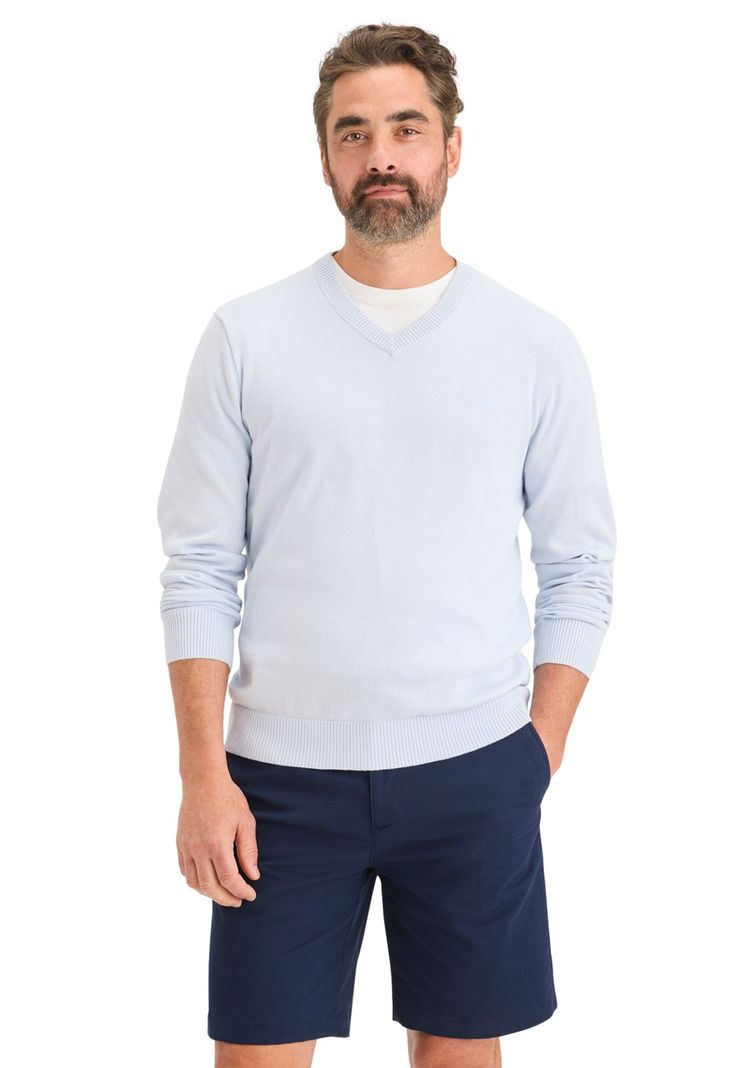 Sweater Hombre V-Neck Regular Fit Celeste 000XZ-0002-0