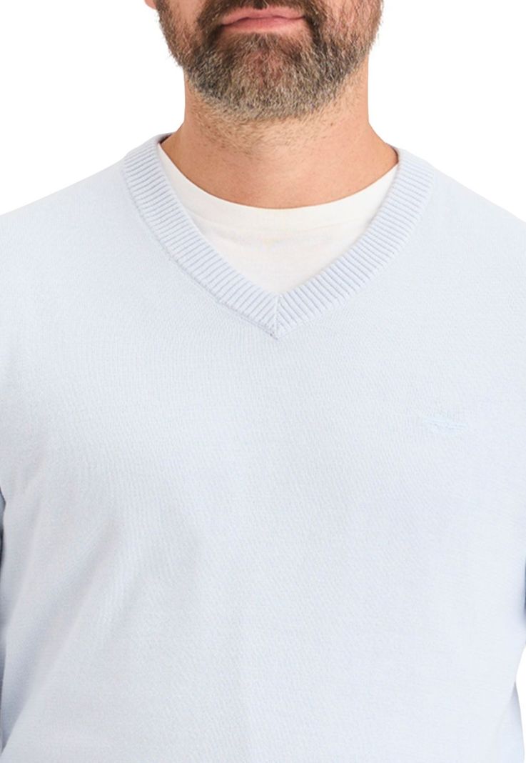 Sweater Hombre V-Neck Regular Fit Celeste 000XZ-0002-1