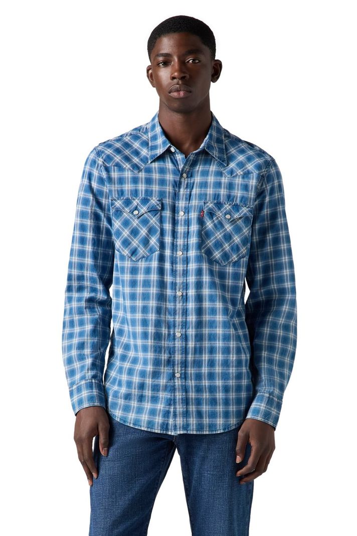Camisa Hombre Classic Western Straight Azul Levis 85745-0198-0