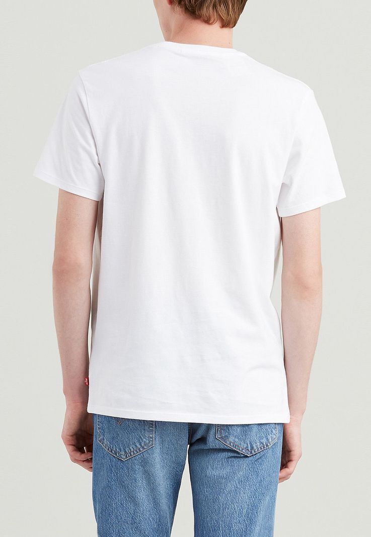 Polera Hombre Gráfica Logo Blanca Levis 22489-0163-1