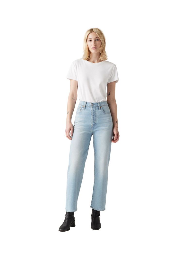 Jeans Mujer Ribcage Straight Ankle Celeste Levis 72693-0222-3