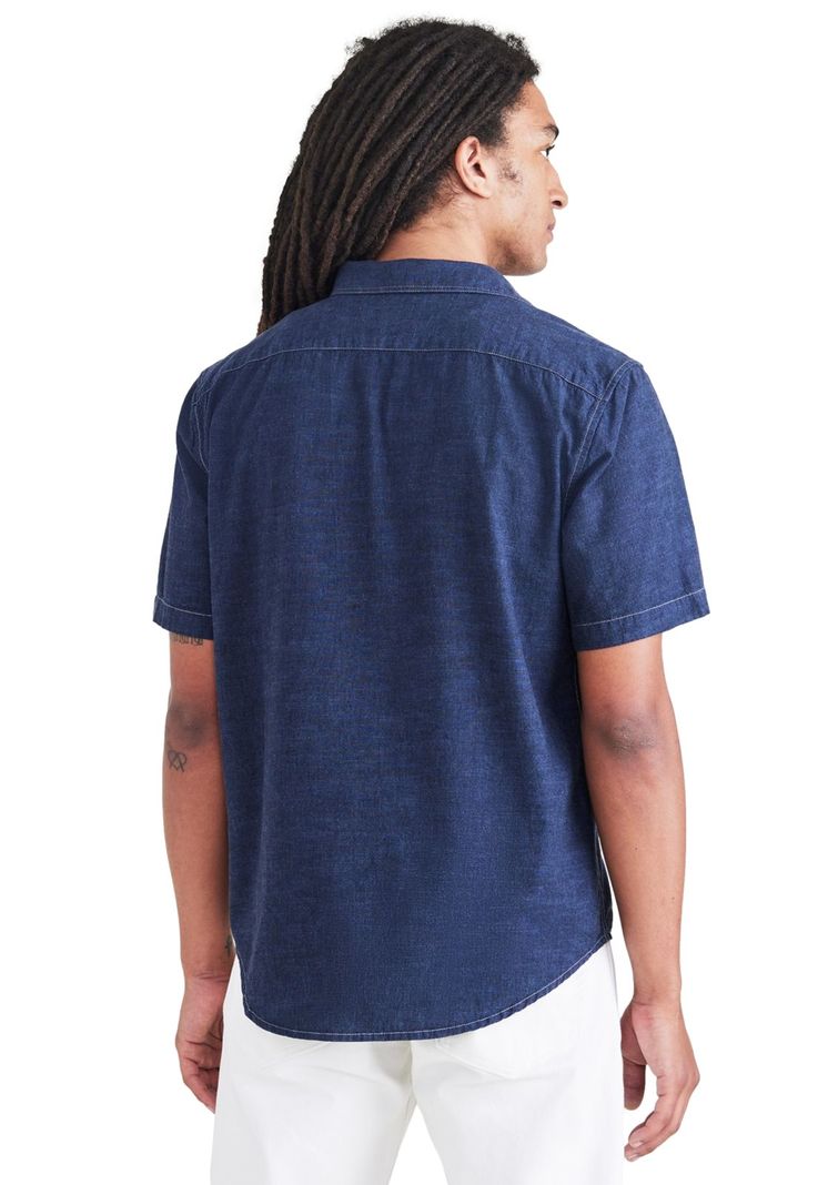 Camisa Hombre Casual Regular Fit Azul-2