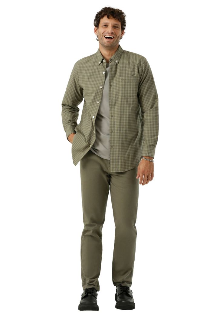 Camisa Hombre Woven Refine Classic Fit Verde 52798-1226-3