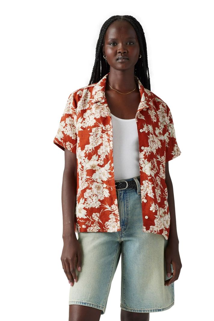 Camisa Mujer Sonny Camp Shirt Naranjo Levis 001HO-0007-0