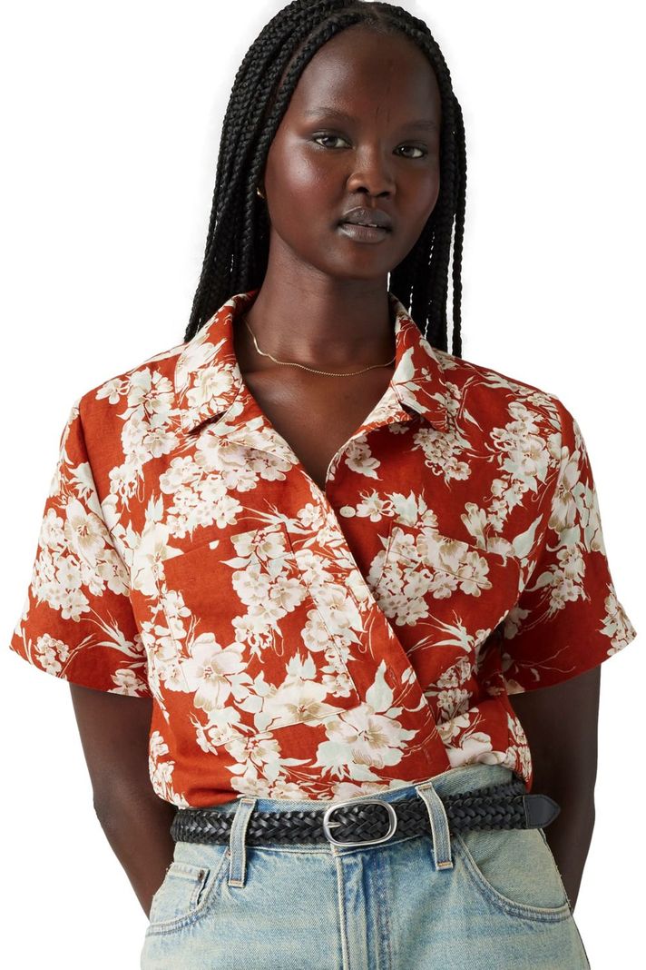 Camisa Mujer Sonny Camp Shirt Naranjo Levis 001HO-0007-2