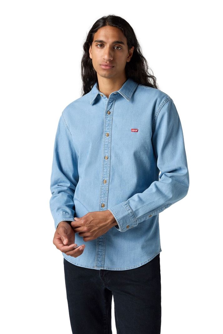 Camisa Hombre Ls Battery Hm Shirt Slim Azul Levis 86625-0065-0