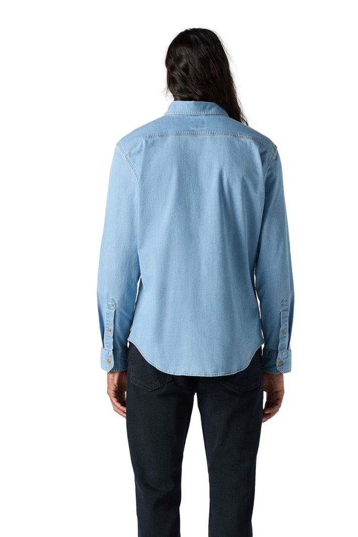 Camisa Hombre Ls Battery Hm Shirt Slim Azul Levis 86625-0065-1