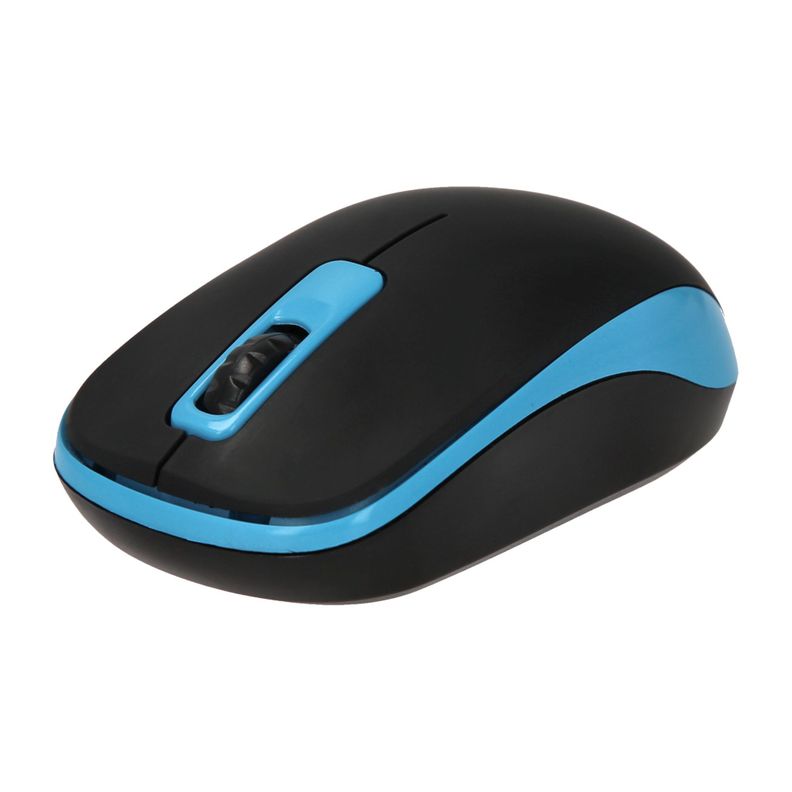 Mouse G4U Wireless 10m Negro y Azul -1
