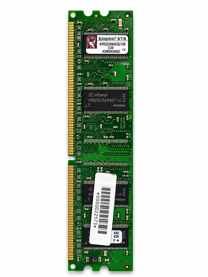 Memoria RAM 128MB DDR1 333MHz DIMM Repuesto PC