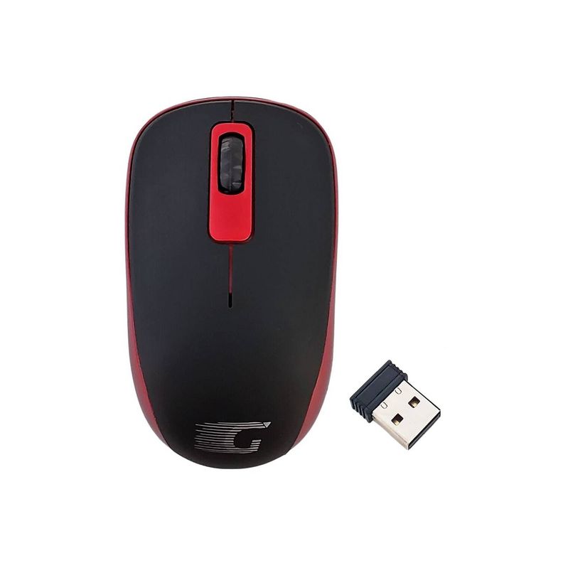 Mouse Inalámbrico G4U, 10m, USB - Rojo-0