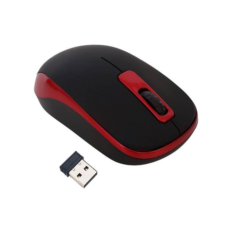 Mouse Inalámbrico G4U, 10m, USB - Rojo-3