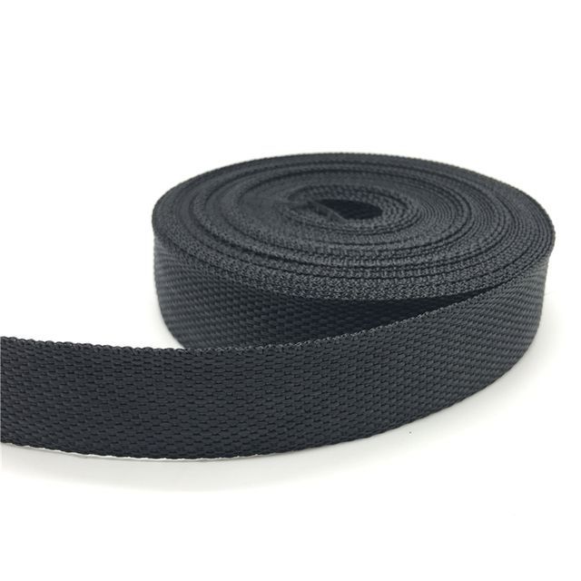 Huincha (cinta) de Mochila, bolso 2cm x 5 metros Negra-0