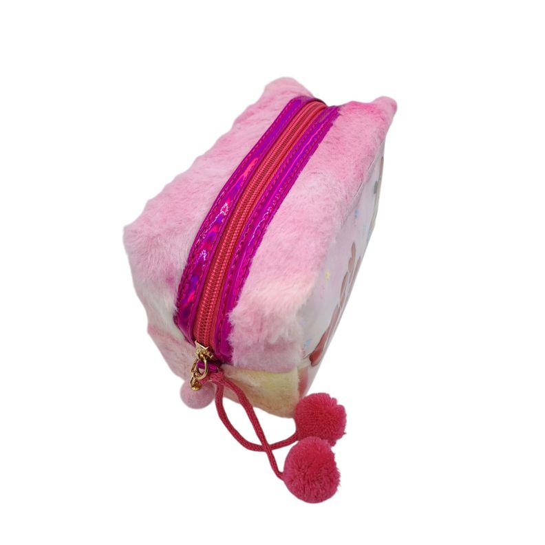 Estuche de Felpa para Lápices Diseño Capibara color Rosado-1