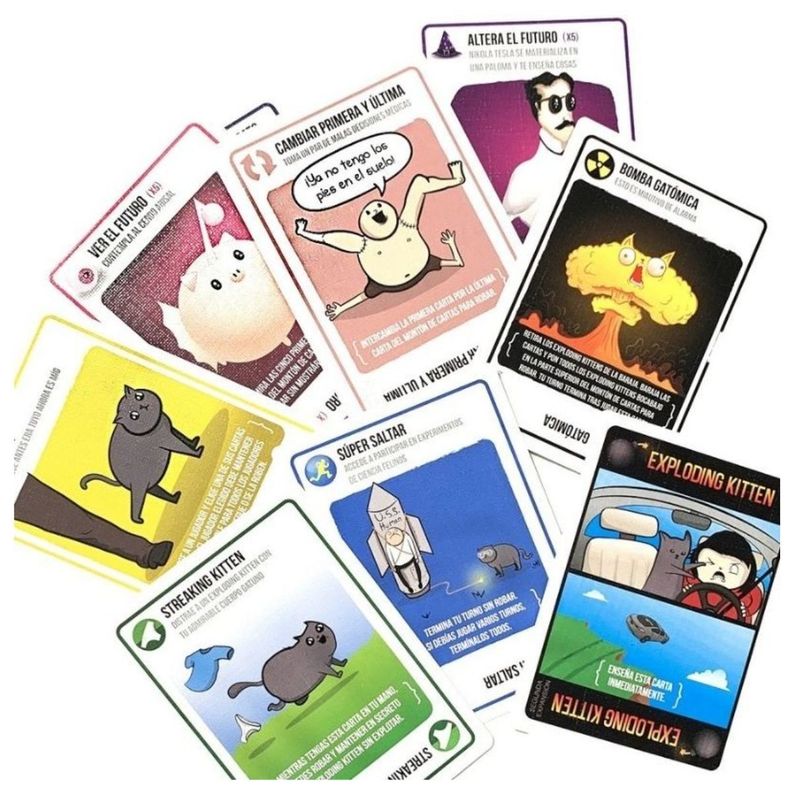 Juego de Mesa  Exploding Kittens Streaking Kittens (Expansión)-1