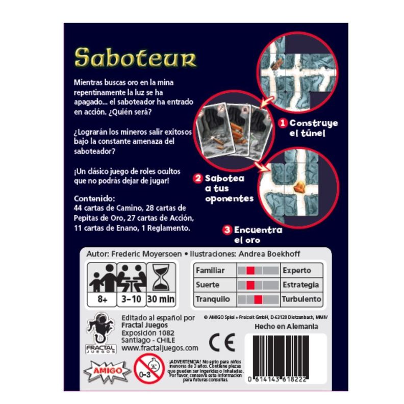 Juego de Mesa  Saboteur-2