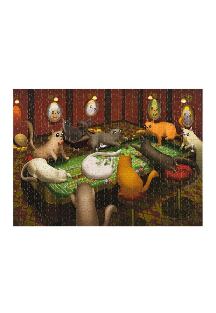Puzzle Exploding Kittens 1000 piezas: Cats Playing Craps-1